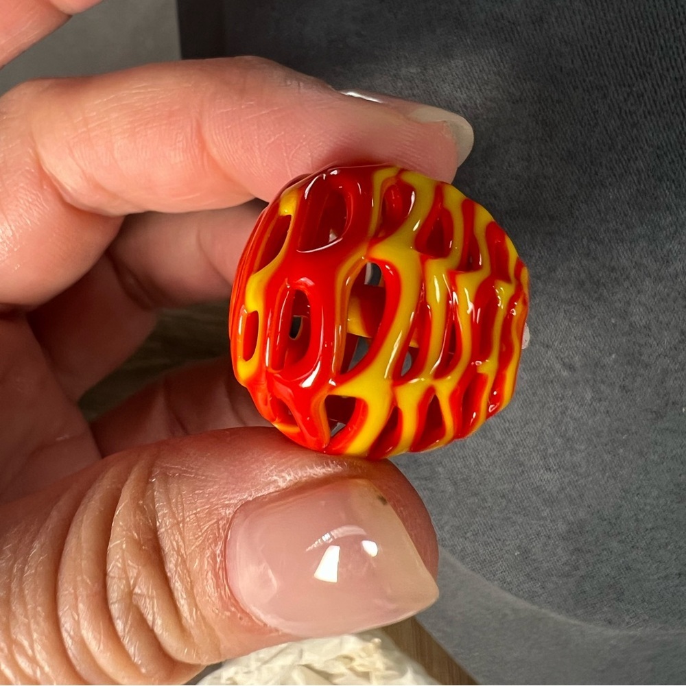 Vintage glass Japanese beads (set of 5)